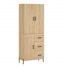 Buffet haut Chêne sonoma 69,5x34x180 cm Bois d'ingénierie