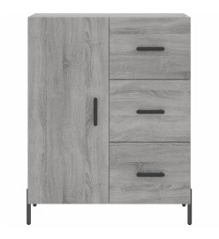 Buffet haut Sonoma gris 69,5x34x180 cm Bois d'ingénierie