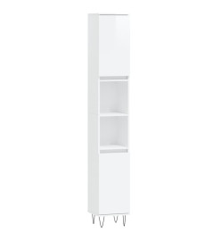 Ensemble de meubles de salle de bain 3 pcs blanc brillant