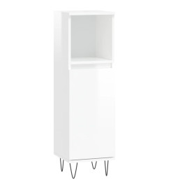 Ensemble de meubles de salle de bain 3 pcs blanc brillant