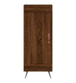 Buffet haut Chêne marron 34,5x34x180 cm Bois d'ingénierie