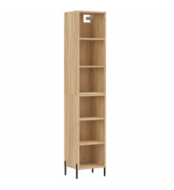 Buffet haut Chêne sonoma 34,5x32,5x180 cm Bois d'ingénierie