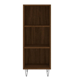 Buffet haut Chêne marron 34,5x32,5x180 cm Bois d'ingénierie