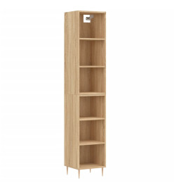 Buffet haut Chêne sonoma 34,5x32,5x180 cm Bois d'ingénierie