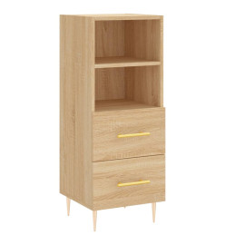 Buffet haut Chêne sonoma 34,5x34x180 cm Bois d'ingénierie