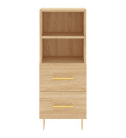 Buffet haut Chêne sonoma 34,5x34x180 cm Bois d'ingénierie