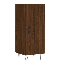 Buffet haut Chêne marron 34,5x34x180 cm Bois d'ingénierie