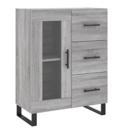 Buffet haut Sonoma gris 69,5x34x180 cm Bois d'ingénierie