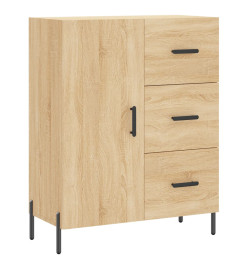 Buffet haut Chêne sonoma 69,5x34x180 cm Bois d'ingénierie