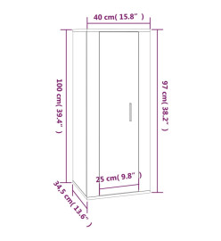 Ensemble de meubles TV 5 pcs Chêne marron Bois d'ingénierie