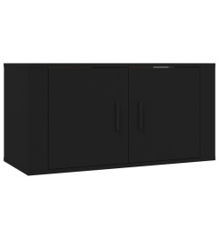 Ensemble de meubles TV 4 pcs Noir Bois d'ingénierie