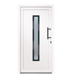 Porte d'entrée Blanc 108x208 cm PVC