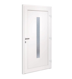 Porte d'entrée Blanc 108x208 cm PVC