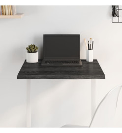 Dessus de bureau gris foncé 60x60x2 cm bois chêne traité