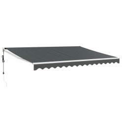 Auvent rétractable automatique anthracite 4,5x3 m