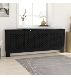 Cache-radiateur MDF Noir 205 cm