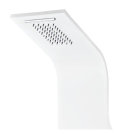 Panneau de douche aluminium 20x44x130 cm blanc