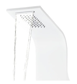 Panneau de douche aluminium 20x44x130 cm blanc