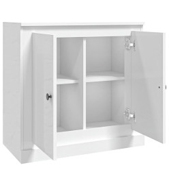 Buffet blanc brillant 70x35,5x67,5 cm bois d'ingénierie