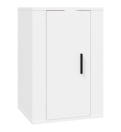 Ensemble de meubles TV 3 pcs Blanc Bois d'ingénierie