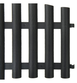 Bordures de pelouse 17 pcs Anthracite 10 m PP