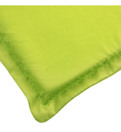 Coussin de chaise longue vert vif 200x60x3 cm tissu oxford