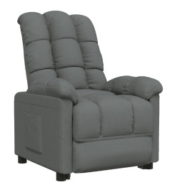 Fauteuil inclinable Gris foncé Tissu