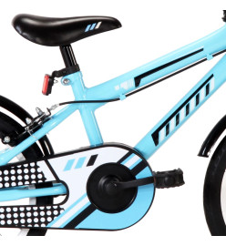 Vélo pour enfants 16 pouces Noir et bleu