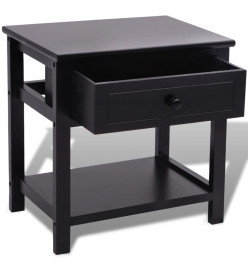 Table de chevet Bois Noir