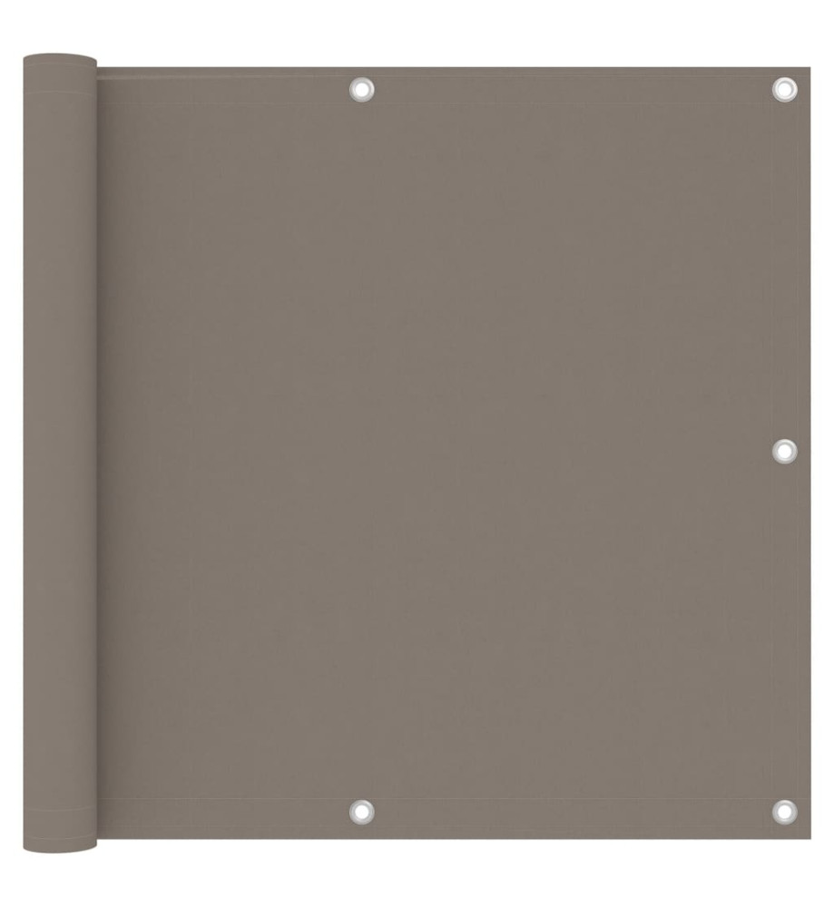 Écran de balcon Taupe 90x300 cm Tissu Oxford