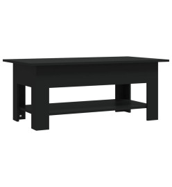 Table basse Noir 102x55x42 cm Aggloméré