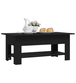 Table basse Noir 102x55x42 cm Aggloméré