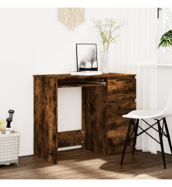 Bureau Chêne fumé 90x45x76 cm Bois d'ingénierie