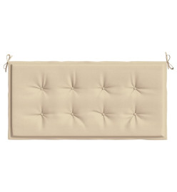 Coussin de banc de jardin beige 120x50x3 cm tissu oxford