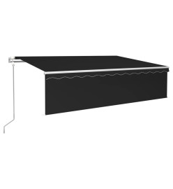 Auvent automatique rétractable avec store 6x3 m Anthracite