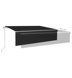 Auvent automatique rétractable avec store 6x3 m Anthracite