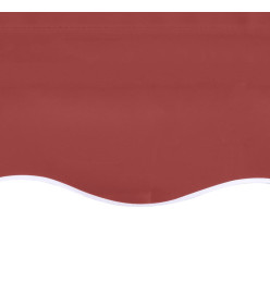 Tissu de remplacement pour auvent Bordeaux rouge 3,5x2,5 m