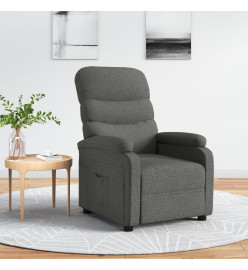 Fauteuil inclinable Gris foncé Tissu