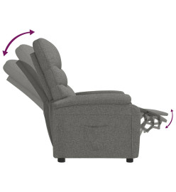 Fauteuil inclinable Gris foncé Tissu