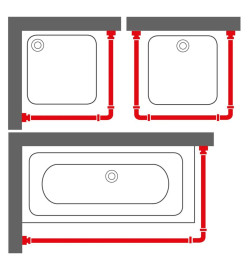 Sealskin Ensemble de rail de rideau de douche Easy-Roll Aluminium mat