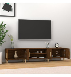 Meuble TV chêne marron 180x31,5x40 cm bois d'ingénierie