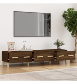 Meuble TV Chêne marron 150x34,5x30 cm Bois d'ingénierie