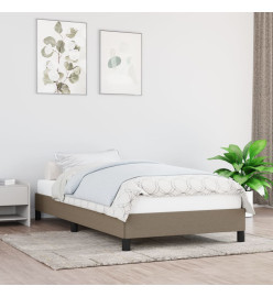 Cadre de lit Taupe 100x200 cm Tissu