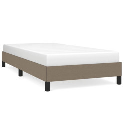 Cadre de lit Taupe 100x200 cm Tissu