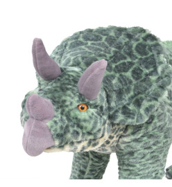 Jouet en peluche Dinosaure Tricératops Vert XXL