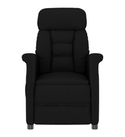 Fauteuil de massage Noir Similicuir daim