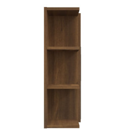 Armoire à miroir de salle de bain Chêne brun 80x20,5x64 cm Bois