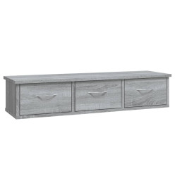 Armoire murale Sonoma gris 88x26x18,5 cm Bois d'ingénierie