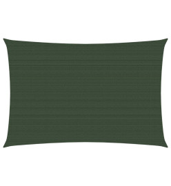 Voile d'ombrage 160 g/m² Vert foncé 3,5x4,5 m PEHD