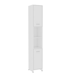 Armoire de salle de bain Blanc 30x30x183,5 cm Aggloméré